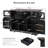 Kitchen Island with Drop Leaf, Power Outlet and 4 Door Shelves-489978783
