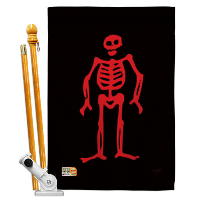 Double Sided 40.00'' H x 28.00'' W Polyester Flag Set