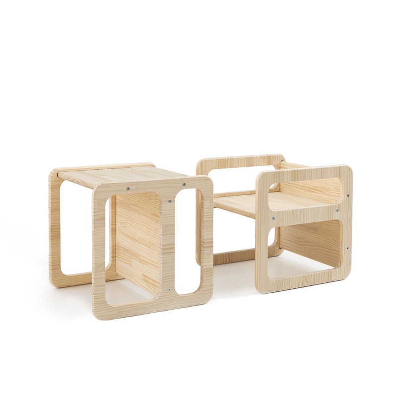 Hammer Kids Solid Wood Square and Chair Set