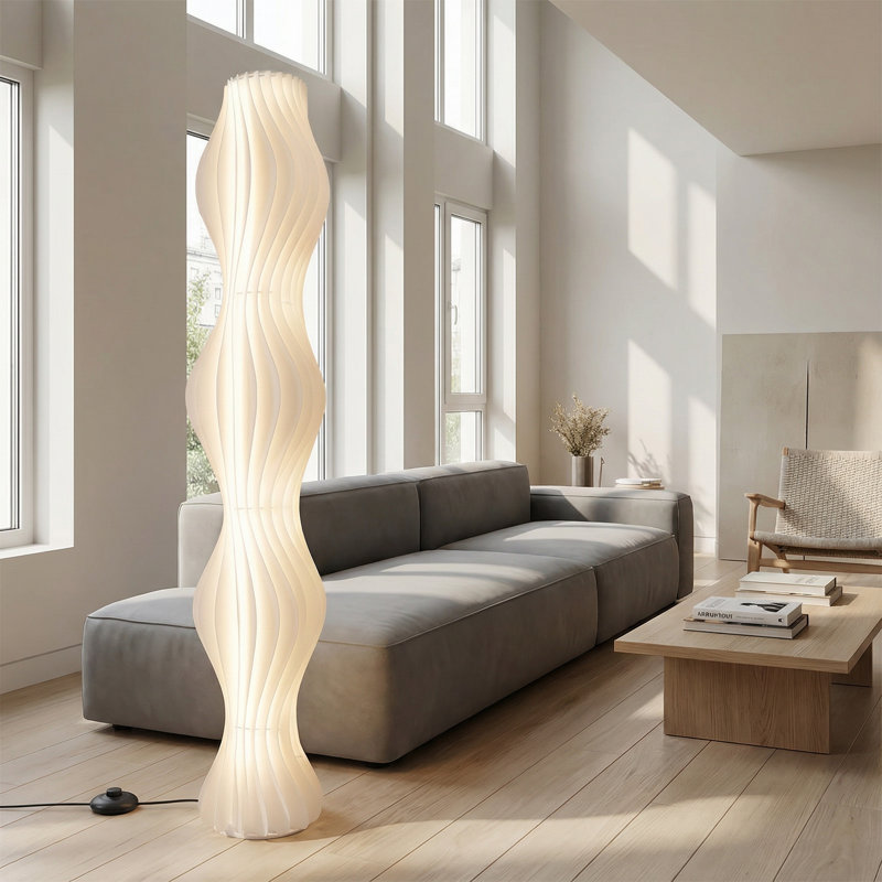 Lampe DEL sur pied 69 pouces, blanc