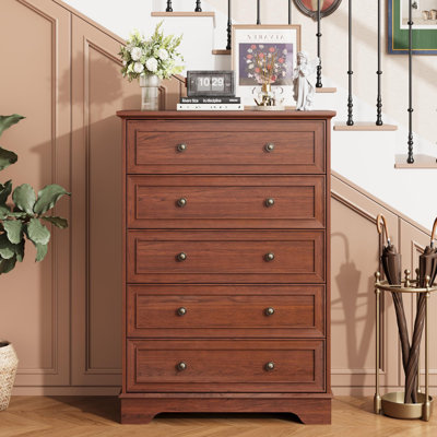 Commode 5 tiroirs pour chambre à coucher Farmhouse