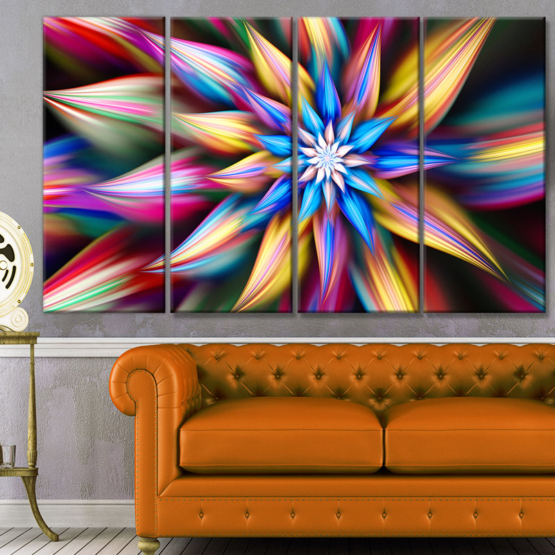 « exotiques floral pétales », reproduction d’impression à multiples images sur toile