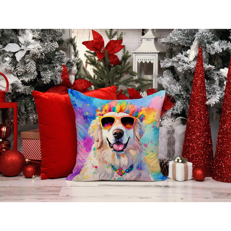  Coussin décoratif intérieur / extérieur en polyester Autre / Sans motif, 14" x 14"