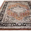 Bentancourt Medallion Black/Terracotta Area Rug-1131477690