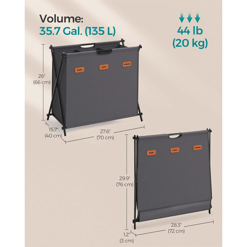 Bhargava Laundry Hamper with Handles