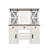 Farmhouse Style Vanity Desk With Lighted Mirror, Charging Station, And Ample Storage, Perfect For Organized Beauty Routines
