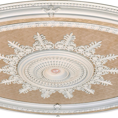 Blanco Oval Chandelier Ceiling Medallion