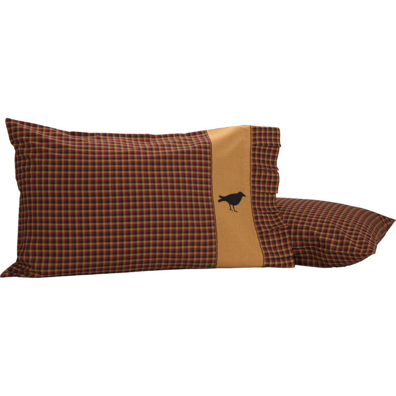 Heritage Farms 100% Cotton Plaid - Set of 2, Standard