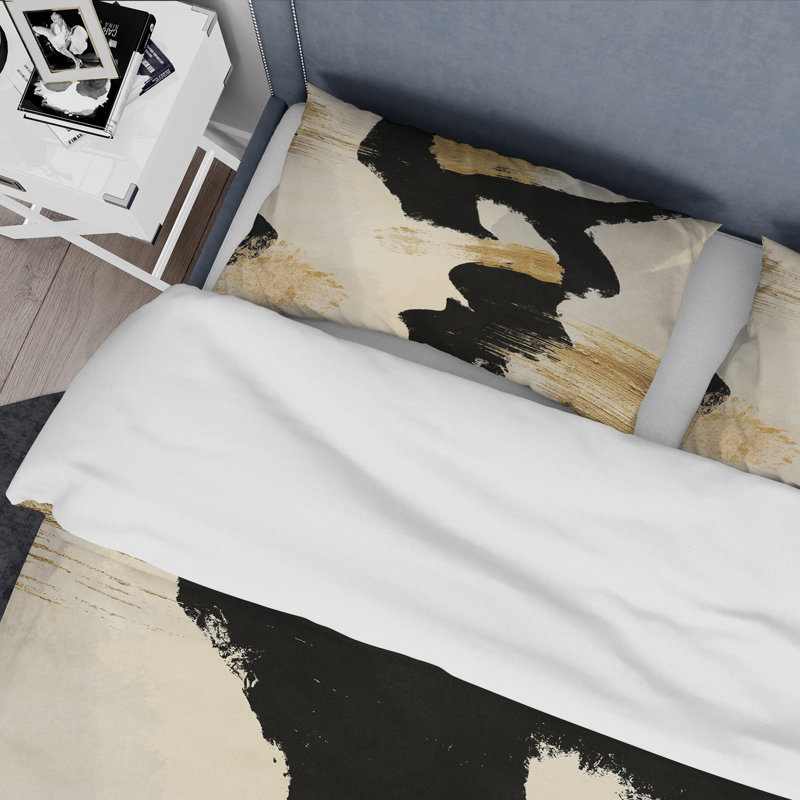 Ensemble de housse de couette abstrait Glam Collage III - microfibre de polyester