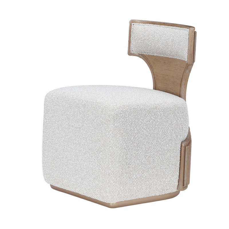 West Kensington Vanity Chair, Medium Yellow Wood