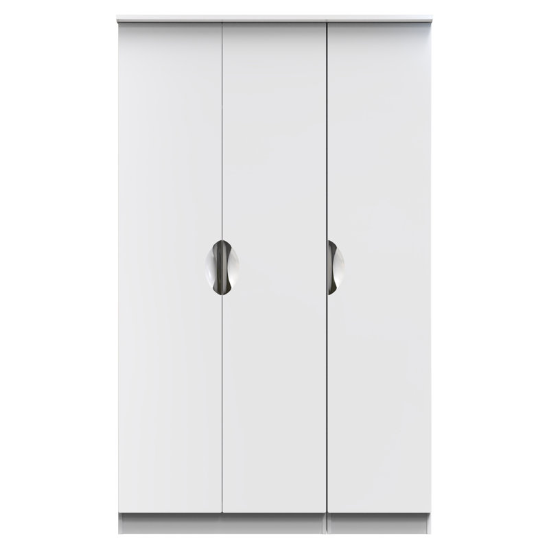 Bhodhini Manufactured Wood Wardrobe, Gloss/White