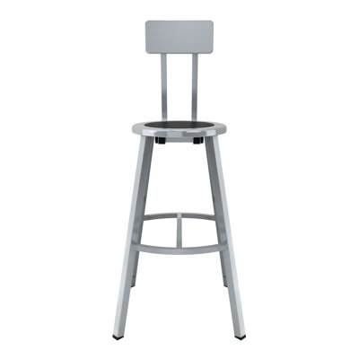 Titan Stools Backed Ergonomic Industrial Stool with Footrest
