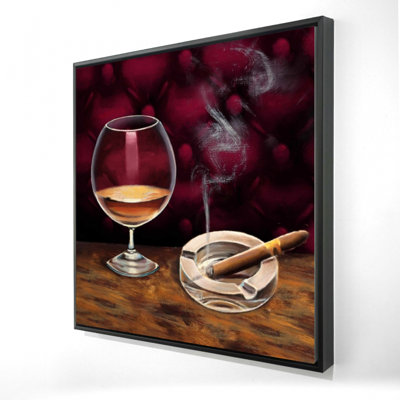 Impression sur toile «Alco et cigare»