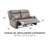 Contemporary Gray Padded Love Seat