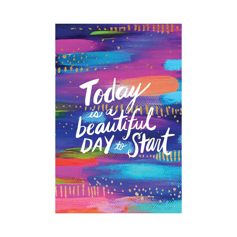 Start Today by EttaVee - Wrapped Canvas Print, 20.32 cm H x 30.48 cm W