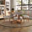 5-Piece Dining Set Mid-Century Modern Wooden Table & Upholstered Chair Set For Home, Kitchen, Dining Room-114651361-114651360