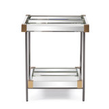 Serrina 18'' Glass Top Console Table