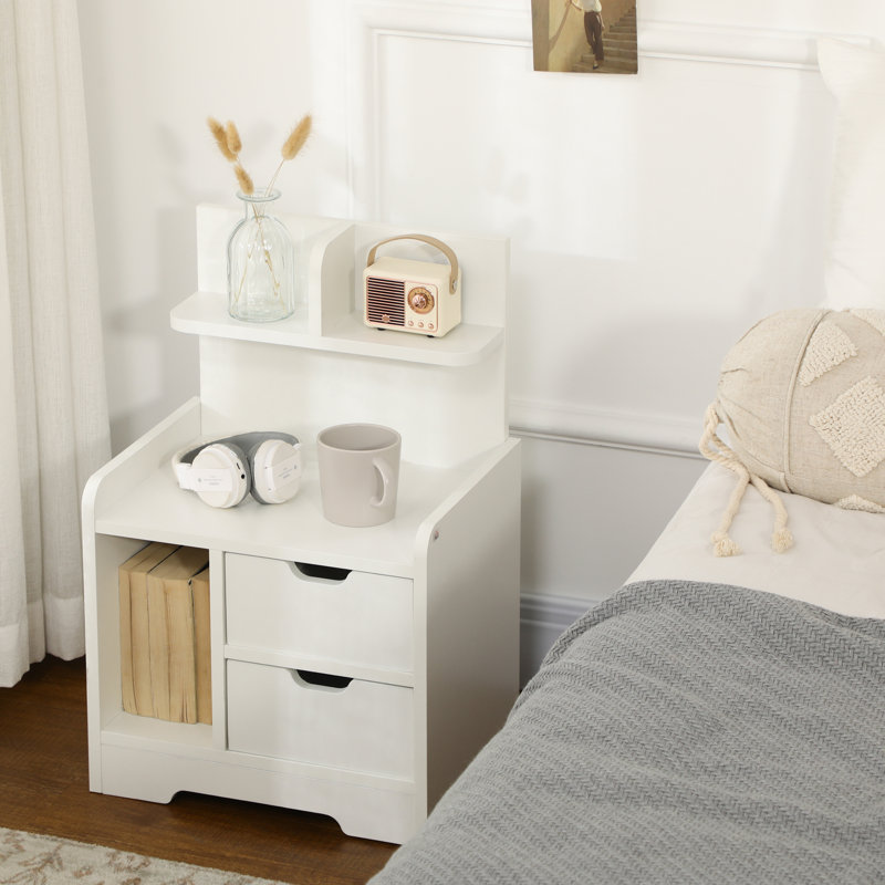 Demonia 2 Drawer Bedside Table