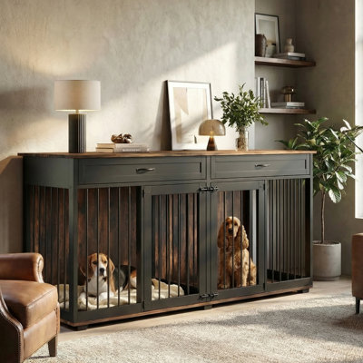 Dorien Furniture Style Crate with 2 Doors