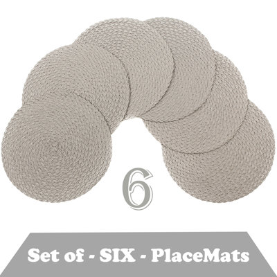 Ensemble de 6 napperons antidérapants Daisy