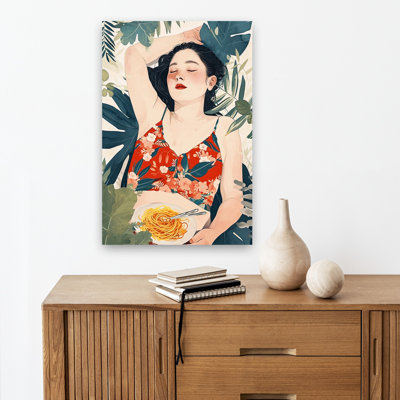 «Serene Tropical Pasta Dreamy Peaceful Serene Nature Summer», art mural