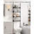 4 Tier Over The Toilet Storage, Adjustable Over Toilet Bathroom Organizer, Freestanding Shelves, Fit Most Showers Over The Toilet Shelf, 92 To 116 Inch Tall-357144334