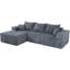 Canapé modulaire en velours côtelé Clementino-116082404