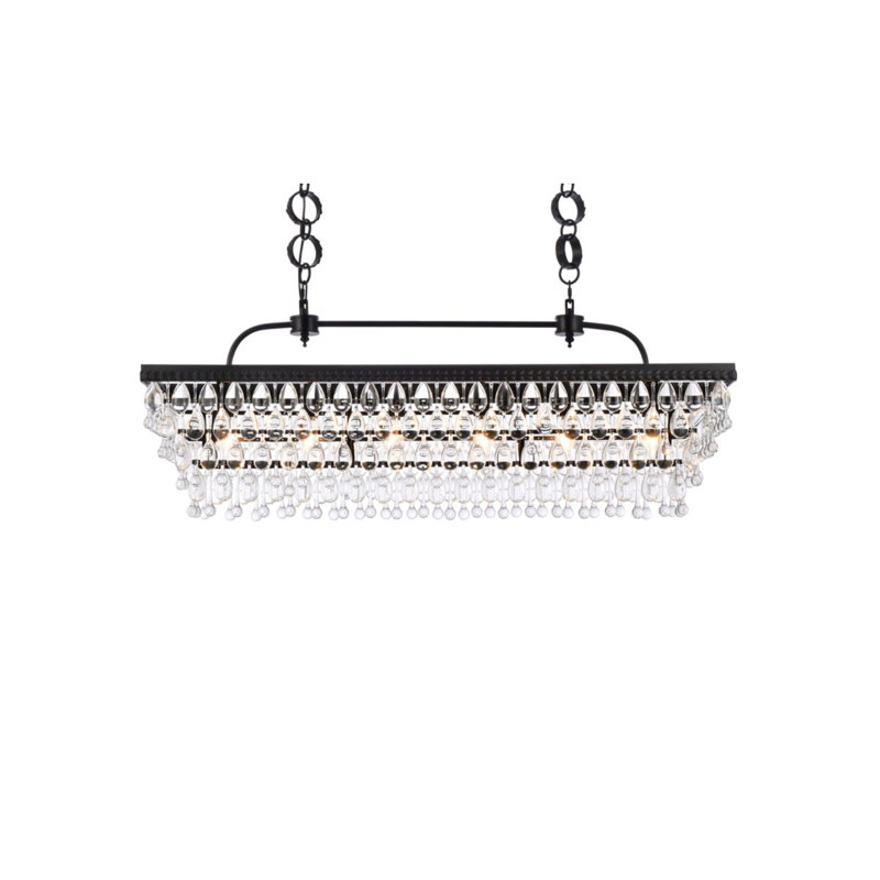 Arey 6 - Light Unique/Statement Pendant, Black
