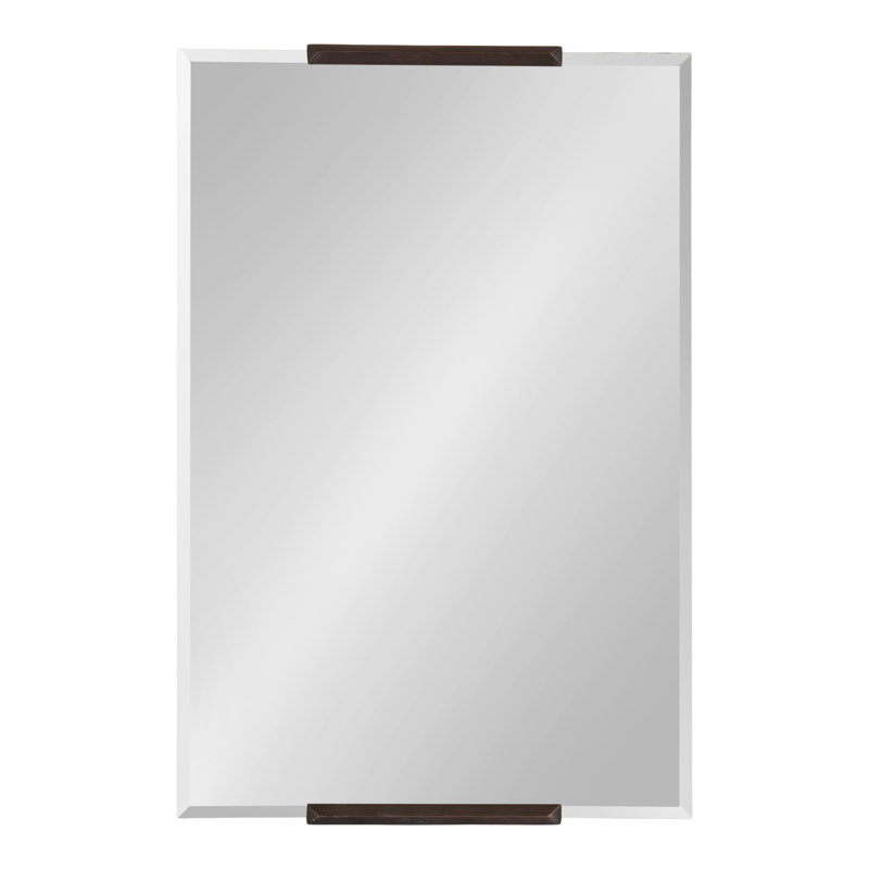 Miroir mural Beyunka, 30,5 po x 20 po, Bronze