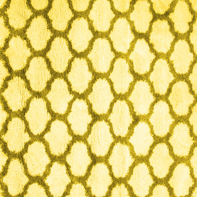 Tapis contemporains jaunes lavables à la machine 650