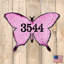 Fixation murale papillon
