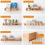 Solid Wood Wall Organizer with Chalkboard