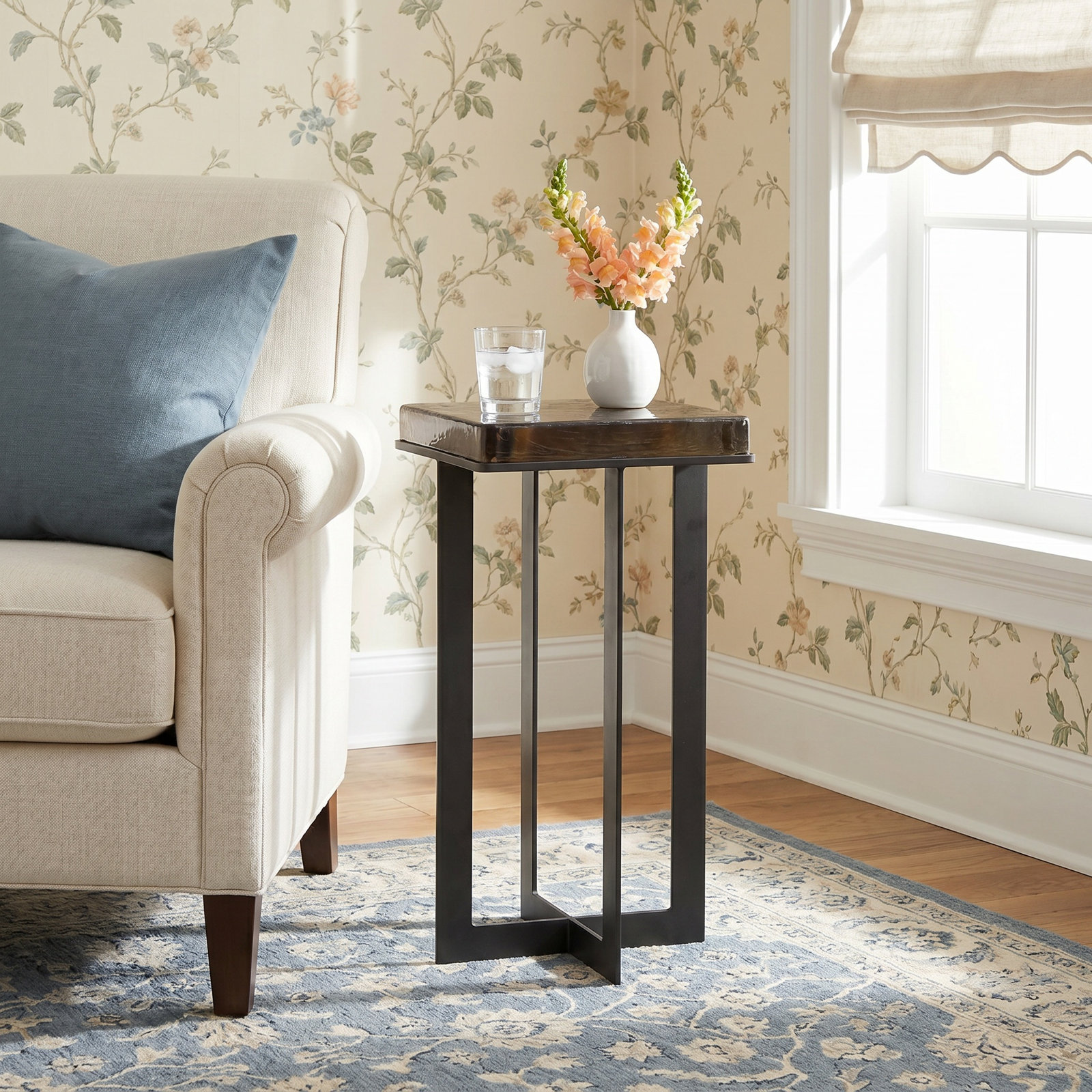 Tomika Glass End Table