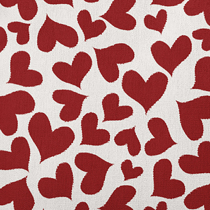 Housse et insert de coussin carré en polyester , 26 po x 26 po, Rouge