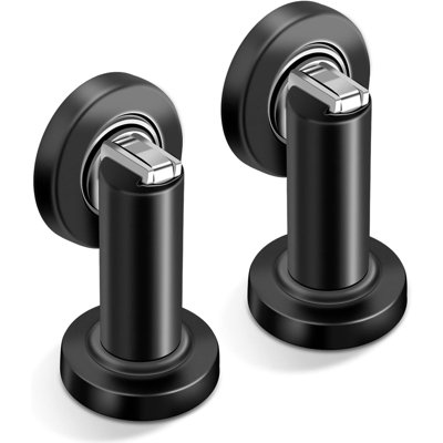 Door Stoppers, Magnetic Door Stop, Heavy Duty Stainless Steel Door Catch Magnetic Door Holder, Modern Door Stops For Wall Floor Mount,  2 Pack