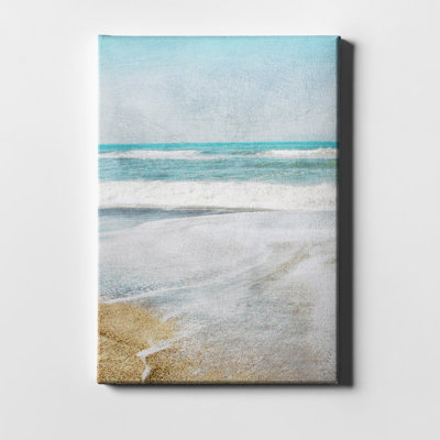 « serene coast vertical », impression sur toile tendue