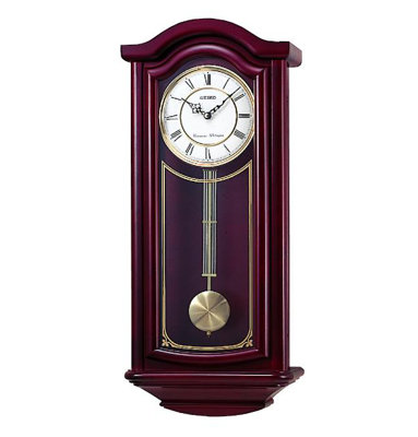 Wall-Pendulum, Chimes, Quartz, Brown