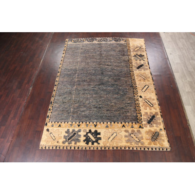 Tapis oriental abstrait marocain noué à la main 5 x 12