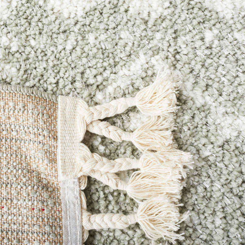 Akiesha Fringe Shag Performance Southwestern Rug, Rectangle 5'3" x 7'6"