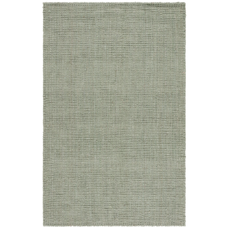 Calidia Handmade Jute/Sisal Gray/Green Area Rug, Rectangle 6' x 9'