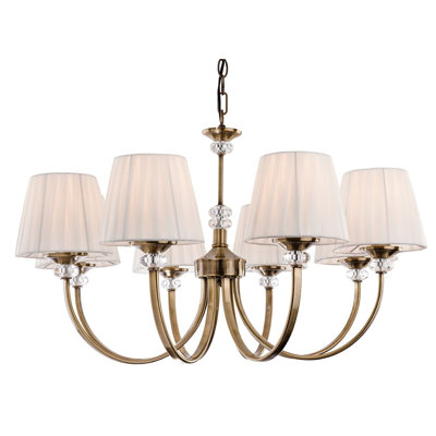 Langham 8 - Light Shaded Chandelier