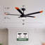 Ventilateur de plafond 60 po