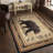 Wild Bear Lodge Area Rug, Animal Themed Area Rug, Stain Resistant-571255867