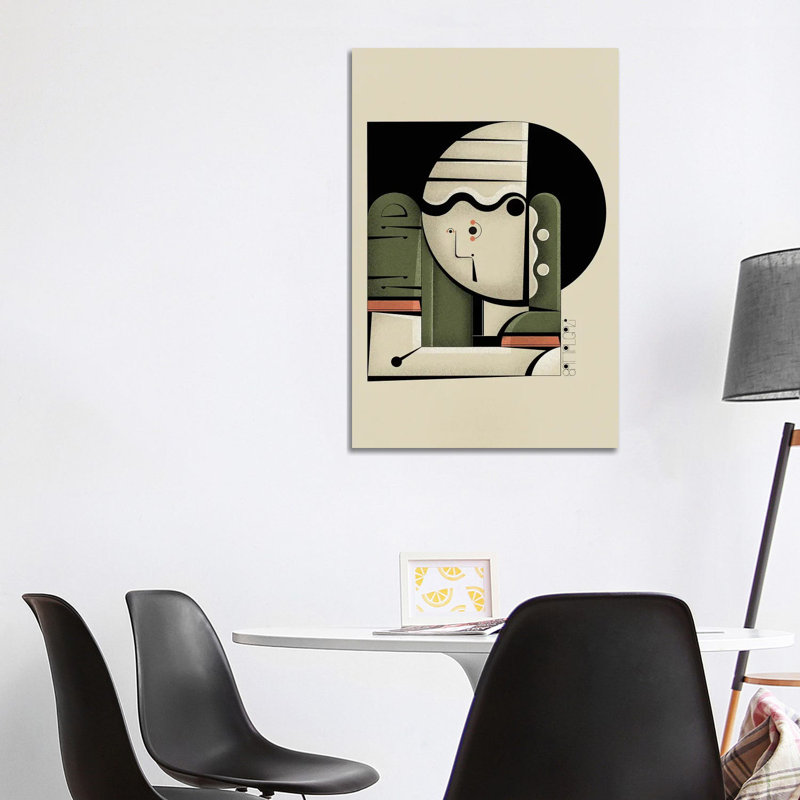 Green Ukiyoe by John Battalgazi - Wrapped Canvas Print, 101.6 cm H x 66.04 cm W x 3.175 cm D