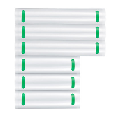 Sacs de mise sous vide, 3 rouleaux de 28 cm x 6 m et 3 rouleaux de 20 cm x 6 m, sacs de congélation Seal A Meal de qualité alimentaire sans BPA, sacs de mise sous vide personnalisables, sacs de conservation sous vide pour la préparation des repas ou la cuisson sous vide.