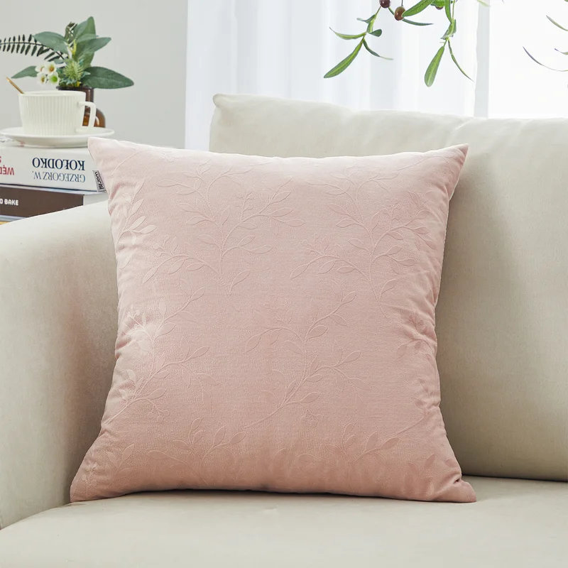 Housse de coussin Velvet Spring Flowers, Rose