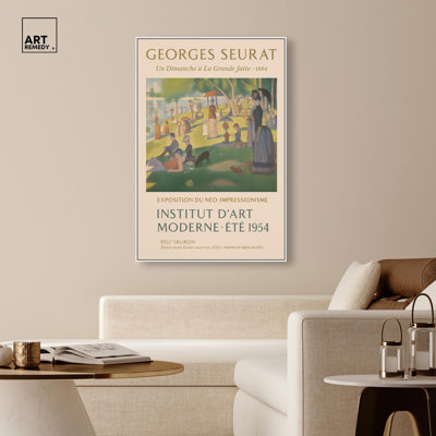 «Day in Paris», affiche d'art rétro sur toile par Art Remedy