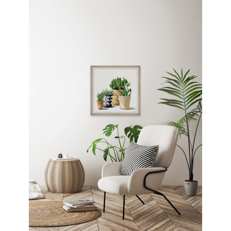 Terracotta Pots - Single Picture Frame Painting, 41 cm H  x 41 cm W