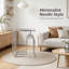 Table de bout carrée moderne, table d'appoint en acier rouge, table d'appoint de salon.