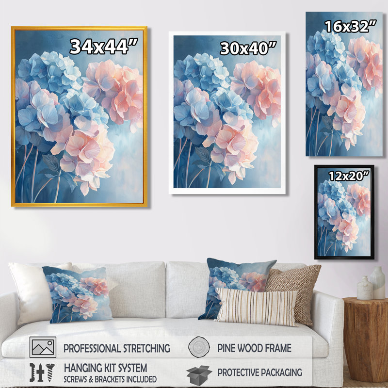 Arikan - Art mural floral, H 40 po x l 30 po, Toile tendue, Ne s’applique pas